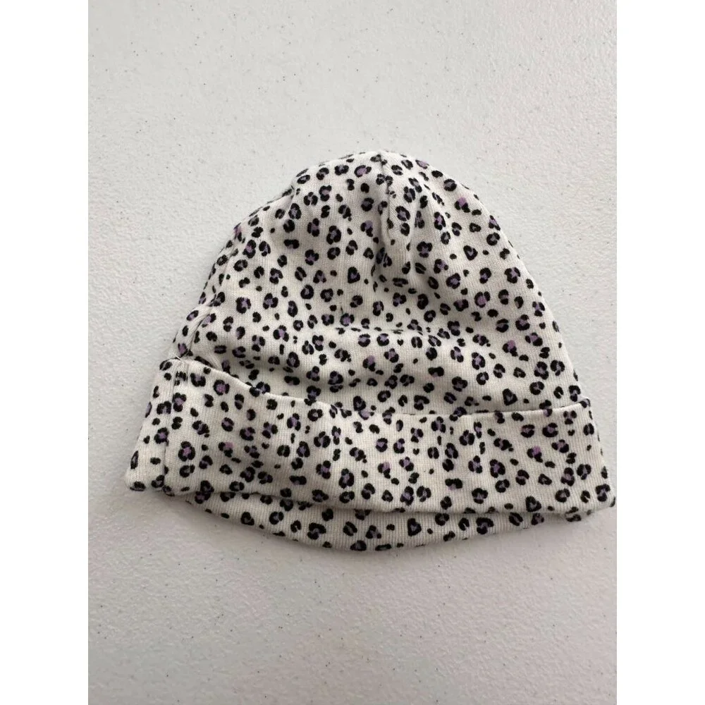 Set Of‎ 3 Baby Hats Floral & Animal Prints Knotted Design 100% Cotton By Target